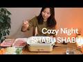 A Quiet Night After Work in Japan 🇯🇵 | Shabu-Shabu & Sweet Cravings | Vlog