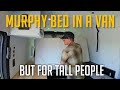 Camper Van Murphy Bed for Tall People by Grit Overland - 6 Bed Functions