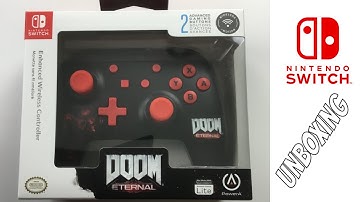 POWER A  NINTENDO SWITCH DOOM ETERNAL WIRELESS CONTROLLER UNBOXING
