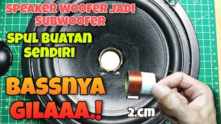 cara mengganti SPUL SPEAKER, 6inch, subwoofer bass gila #3