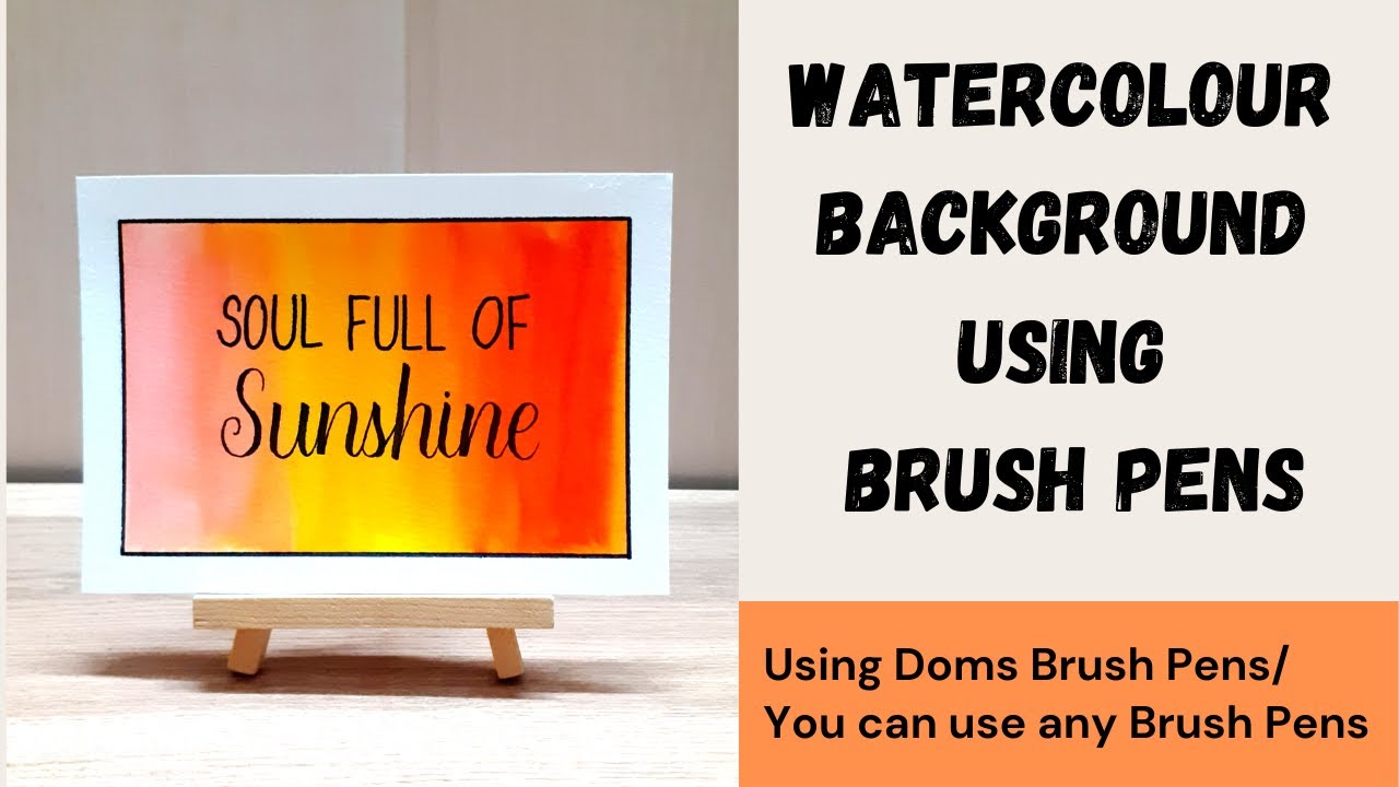 How to draw Glass Flower Vase Easy with DOMS Brush Pens