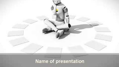 Artificial Man PowerPoint Template by PoweredTemplate.com