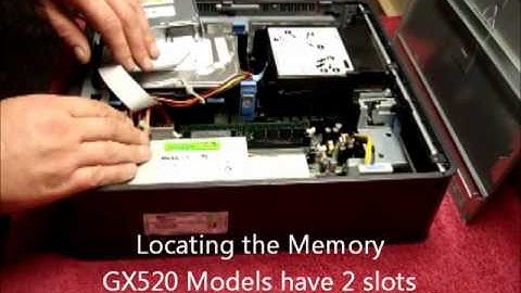How to Change / Remove / Install / Upgrade Memory RAM in a Dell GX520 GX620