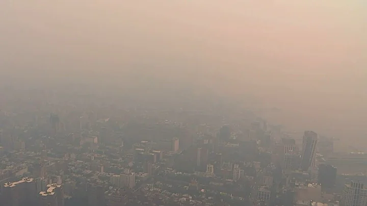 Canadian wildfires blanket New York in an eerie dystopian smoke