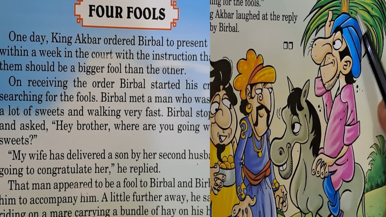 Four Fools/चार मूर्ख/English Kaise sikhe/इंग्लिश कैसे सीखे/Akbar ...