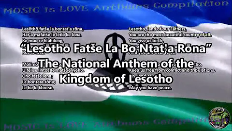 Lesotho National Anthem with vocal and lyrics Sesotho w/English Translation
