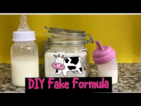 DIY FAKE FORMULA FOR BABY ALIVE OR REBORN DOLLS HOW TO MAKE FAKE FORMULA FOR DOLLS