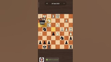 Chess.com 20 September Daily puzzle #chessforfun #shorts #chesstricks #rookiechess #shorts2023