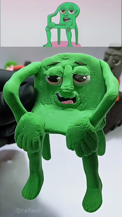 im making karkerkar kurkur brainrot meme from clay #shorts #clayart #brainrot