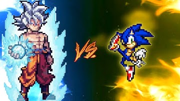 Goku DBS 3.5 OP(All Form) VS Super Sonic OP(All Form) in Jump Force Mugen