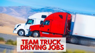 BEST Top Paying Team Class A CDL Truck Driving Jobs