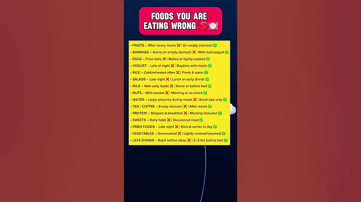 Foods You’re Eating Wrong (Most  People Do!) 🚫🍽️