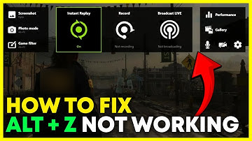 How to Fix GeForce Experience Alt + Z Overlay Not Working (2025)
