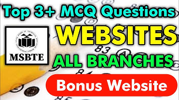 Top 3 website for MCQ exam Summer 2021 MSBTE |