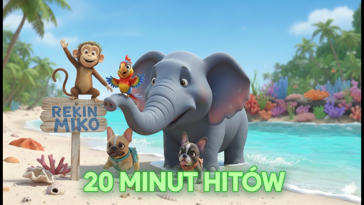 🦈 REKIN MIKO & PAPUGA KOKO! 🎶 20 Minut Piosenek dla Dzieci (Myj Zęby + Kolory) | Koko Rytmy Mix #2 🌈