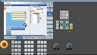 Step turning (G71) in shop turn cycle - Siemens SINUMERIK 828D/840DSL programming in English