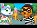 Ice Cream Heist! Catch the Sneaky Weasel | Gecko&#39;s Garage | Cartoons For Kids | Toddler Fun Learning