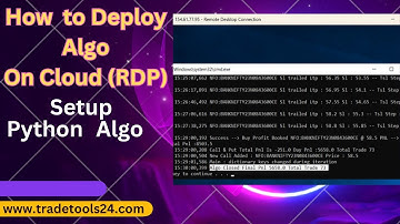 Python Algo Setup On cloud static IP. (RDP)| How to deploy algo on server