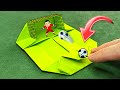 AMAZING Mini Football Toy | Fun and Easy Origami Paper Toy image