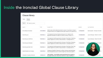 How to Standardize Clauses Across Contracts with Ironclad