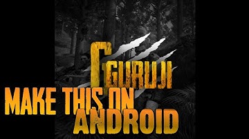 How to make logo like G Guruji in kinemaster tutorial