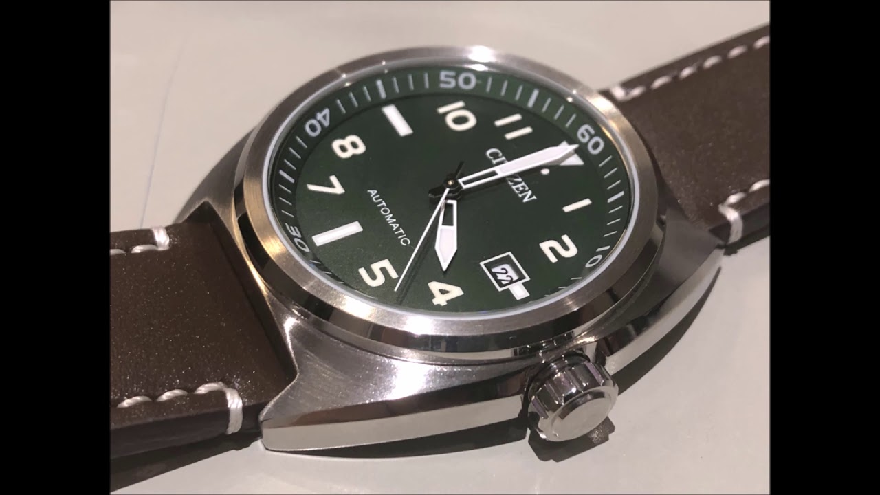 Unboxing of the Citizen Aviator Green NJ0100 38X by Watch Hobby - YouTube