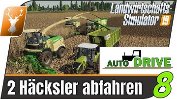 LS19 Mod Auto Drive: Tutorial für Anfänger 8 // Mit AutoDrive Häcksler abfahren, 2 Häcksler