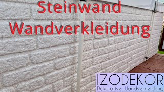 3D Styrofoam wall cladding in stone look from Izodekor / stone wall wall panels