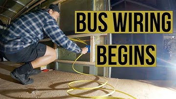 WIRING 110v IN OUR SKOOLIE | BUS BUILD EPISODE 20