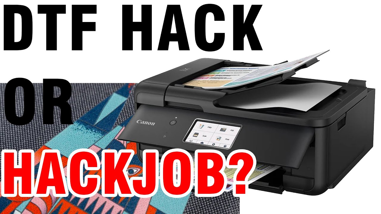 DTF with INKJET INK - Hack or Hackjob? I put it to the test - YouTube