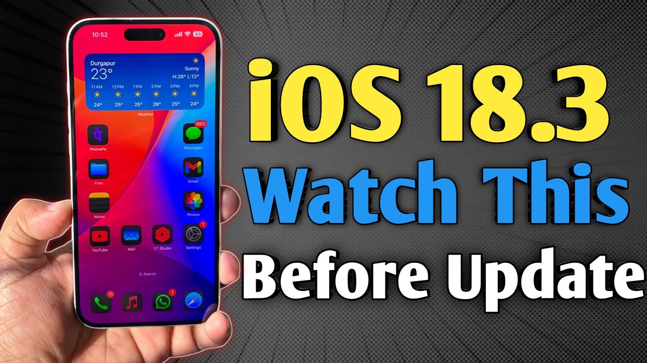 iOS 18.3 Releasing - Watch This Before Update - YouTube