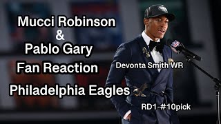 Eagles select Devonta Smith WR 1st round #10 NFL Draft 2021 Fan Reaction