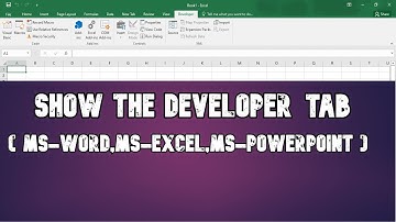 SHOW THE DEVELOPER TAB(MS-WORD,MS-EXCEL,MS-POWERPOINT) // COPA TRADE TUTORIAL // BY #COPA_ITI_LAB