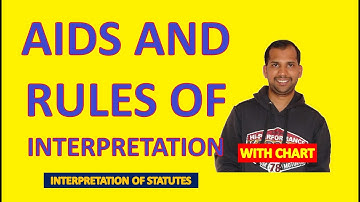 Aids and Rules of Interpretation | Interpretation of Statutes