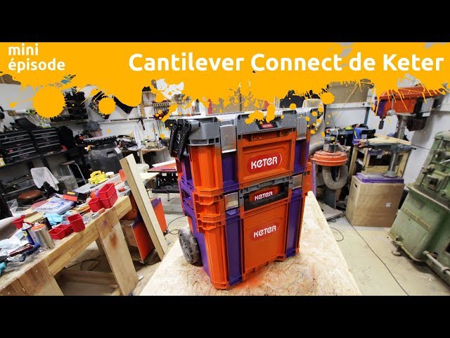 KETER 239995 Connect Boîte à outils vide noir Bo…