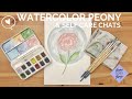 Painting a Watercolor Peony &amp; Talking Self Care