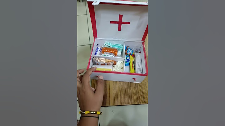DIY first aid kit from shoe box | school project #shorts #firstaid #schoolproject #diy #ytshorts
