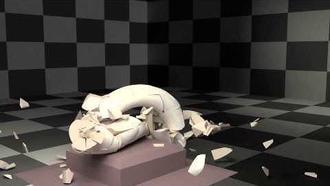 Donut Hit By a Bullet - Blender Test "Cell Fracture Plugin"