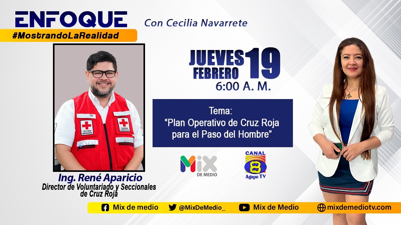 ENFOQUE | Plan Operativo de Cruz Roja para el Paso del Hombre | Ing. René Aparicio
