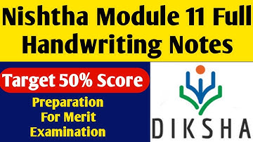 Nishtha Module 11 Notes ||Module 11 Notes ||Nishtha Module 11 Full Handwriting Notes/NishthaTraining
