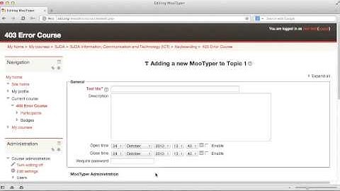 Moodle 403 error and How to Fix