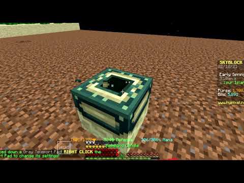 How to turn end portal frames into tp pads hypixel skyblock