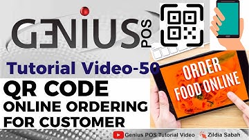 Genius POS Tutorial: QR Code Online Ordering for Customer | how to use online ordering in Genius POS