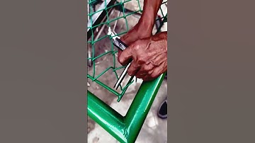 Galvanized corrugated fence fixing process​#smartwork #goodtools