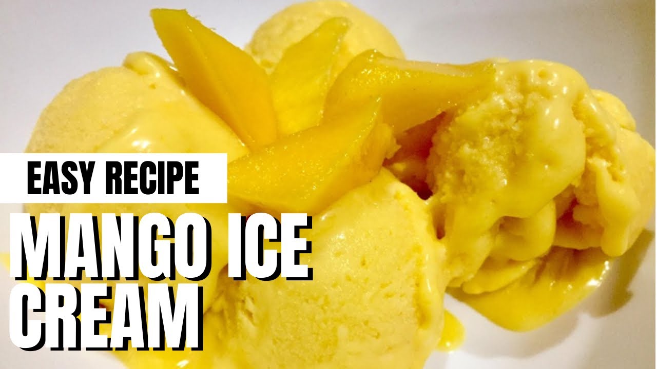 HOW TO MAKE MANGO ICE CREAM AT HOME USING A BLENDER 3 INGREDIENTS