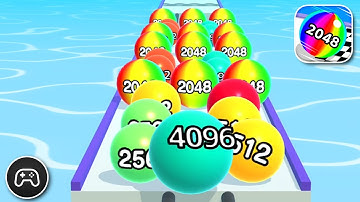 Ball Run 2048 - Gameplay Walkthrough Part 158 - Racing Game Levels To Play (iOS, Android)