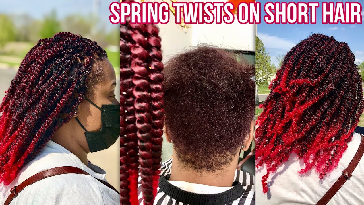BRAIDING GRIPPING SPRING TWISTS ON SHORT HAIR YouTube braiding-gripping-spring-twists-on-short-hair-youtube