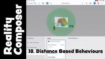 Distance based behaviours in Reality Composer
