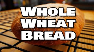 Easiest No Knead Whole Wheat Bread  No oil, no salt