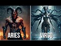 Zodiac signs as super villains  created with ai